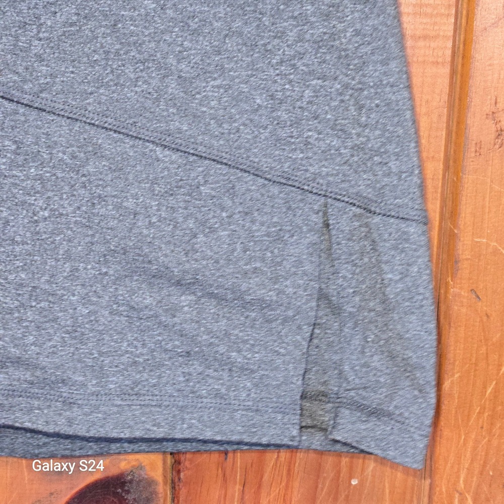 Kyodan Womens Heather Gray Athletic Performance Skort Side Slit Mini‎ Skirt